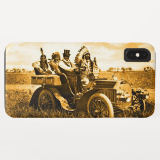 APACHES AND GERONIMO DRIVING A MOTOR CAR iPhone XS MAX CASE