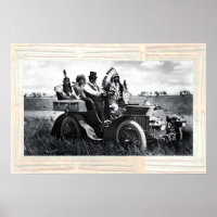APACHES AND GERONIMO DRIVING A MOTOR CAR
