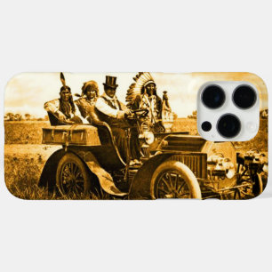 APACHES AND GERONIMO DRIVING A MOTOR CAR Yellow iPhone 16 Pro Max Case