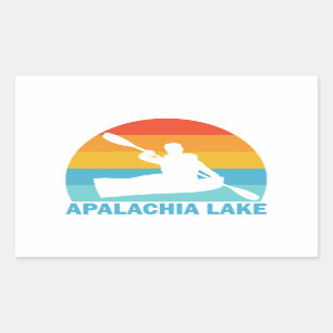 Apalachia Lake North Carolina Kayak Rectangular Sticker