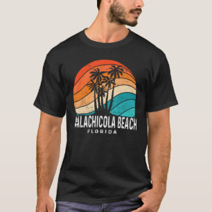 Apalachicola Beach Florida Palm Tree Beach Souveni T-Shirt