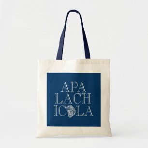 Apalachicola Florida Typographic Oyster Design Tote Bag