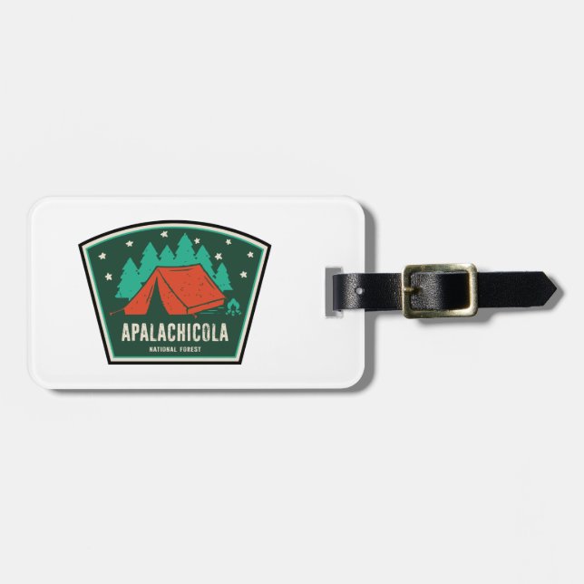 Apalachicola National Forest Camping Luggage Tag (Front Horizontal)