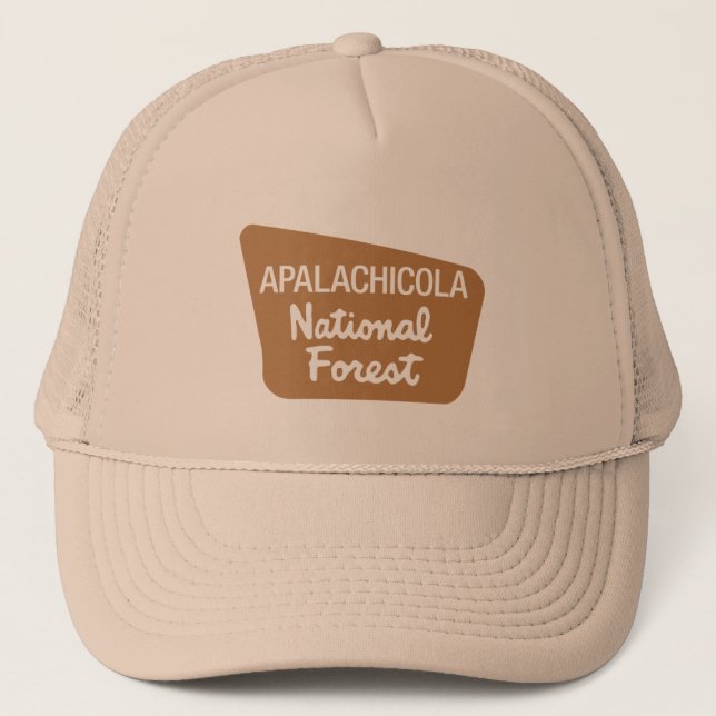 Apalachicola National Forest (Sign) Trucker Hat (Front)