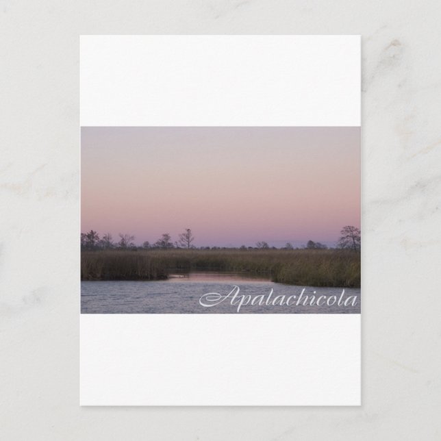 Apalachicola sunset postcard (Front)