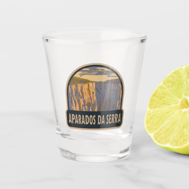 Aparados da Serra National Park Brazil Travel Art  Shot Glass (Front)