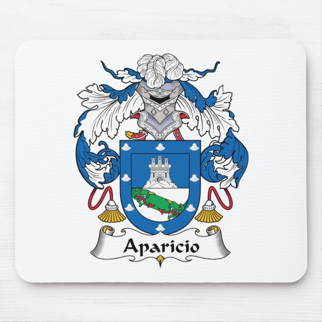 Aparicio Family Crest Mouse Pad (Front)