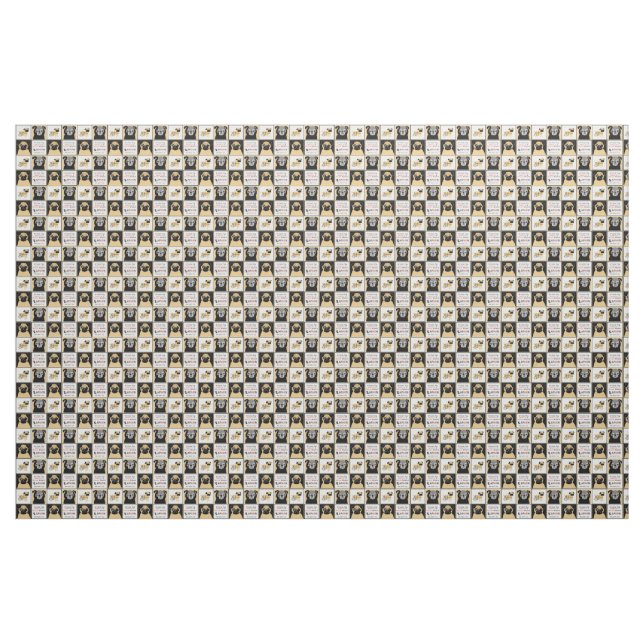 APARN Rescue Pugs Combed Cotton (56" width) Fabric (Yard)