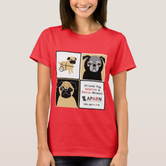 APARN Rescue Pugs Ladies Organic T-Shirt (Fitted)