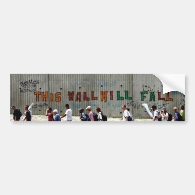 ApartheidWall-Qalqilya Bumper Sticker (Front)