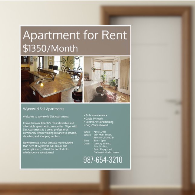 Apartment For Rent Flyer (Creator Uploaded)