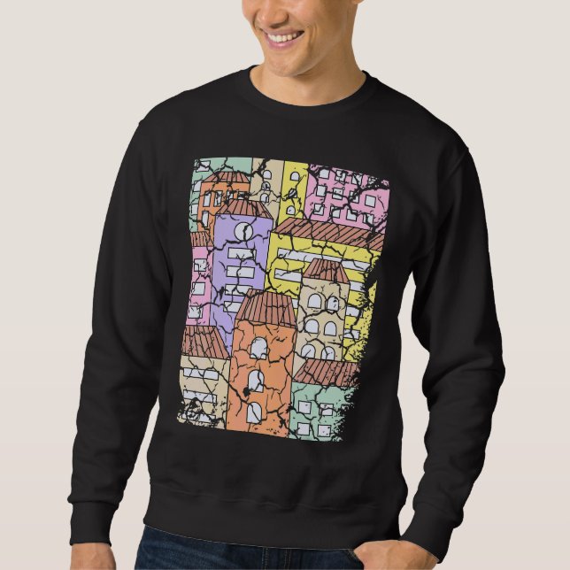 Apartments City Distressed Sweatshirt (Front)
