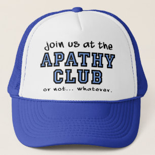 Apathy Club Funny Hat Ball Cap