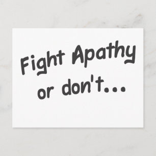 Apathy Postcard