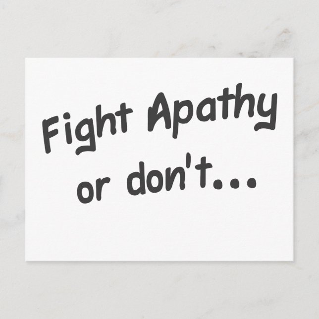 Apathy Postcard (Front)