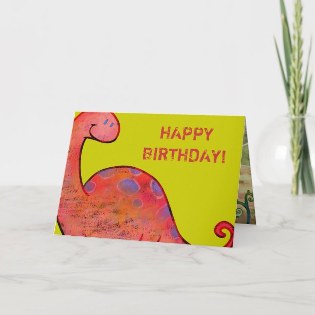 Apatosaurus Greeting Card (customisable) (Front)
