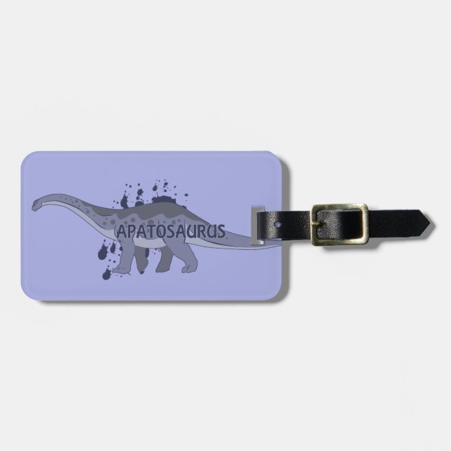 Apatosaurus Luggage Tag (Front Horizontal)