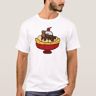 Ape Climbing Banana Split Dessert T-Shirt
