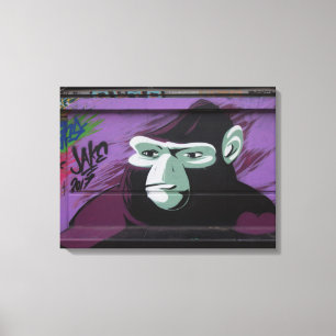 Ape Graffiti Canvas Print