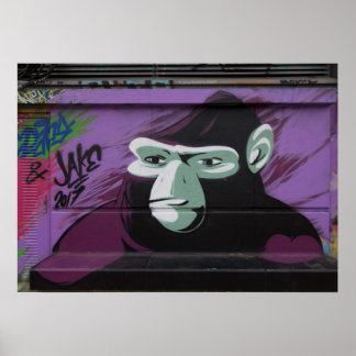 Ape Graffiti Poster