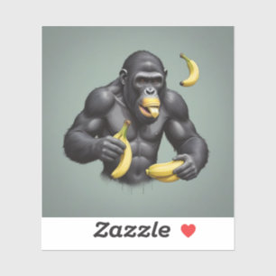 Ape King Custom-Cut Vinyl Sticker