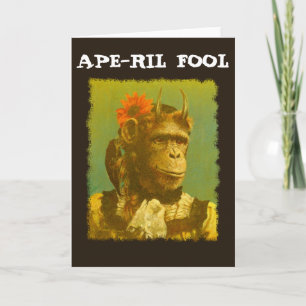 APE-RIL FOOL April Fool's Greetings card
