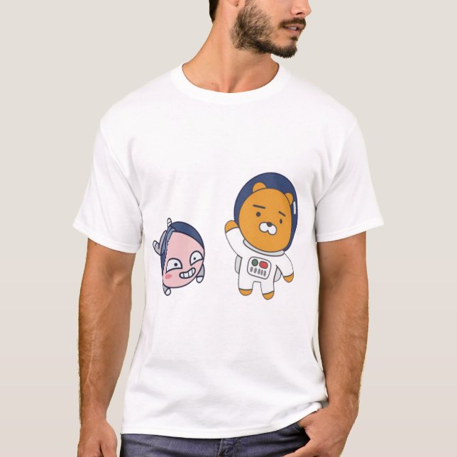 Apeach and Ryan in Space T-Shirt (Front)