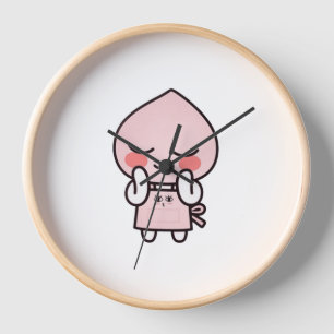 Apeach kakao friends apron clock