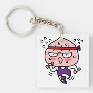 Apeach summer body key ring