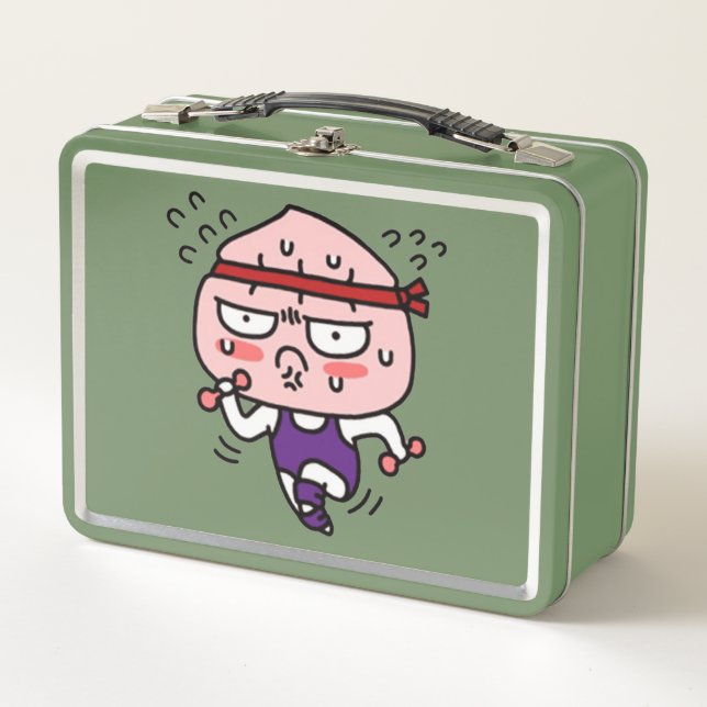 Apeach summer body metal lunch box (Front)