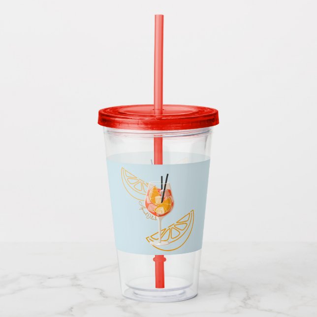 Aperol O'Clock Acrylic Tumbler (Front)