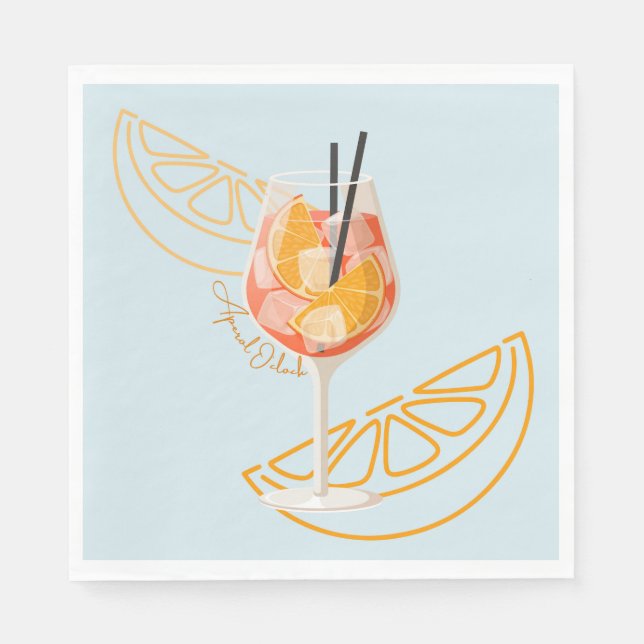   Aperol O'Clock Napkin (Front)