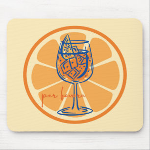 Aperol Per Favore Mouse Pad