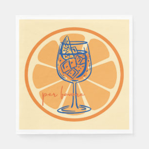 Aperol Per Favore Napkin