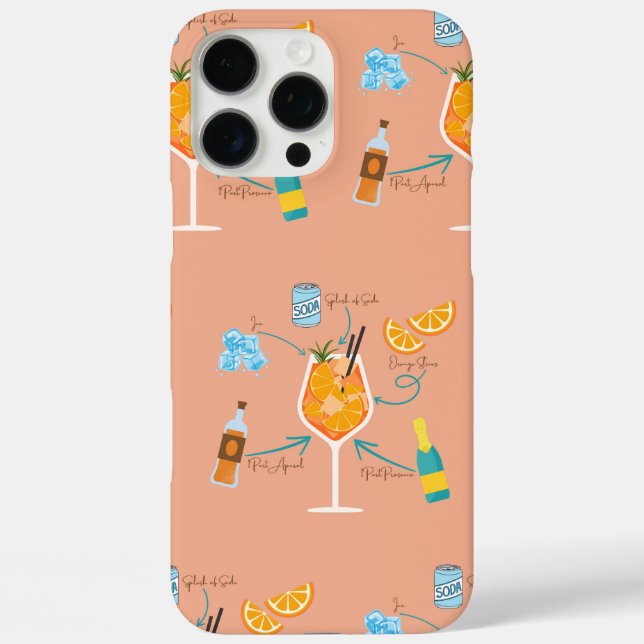 Aperol Recipe Case-Mate iPhone Case (Back)