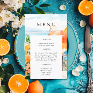 Aperol Spritz Amalfi Italy Bridal Shower Menu
