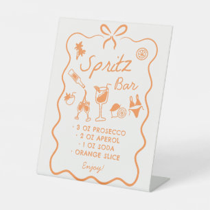 Aperol Spritz Bar Pedestal Sign