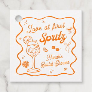 Aperol Spritz Bridal Shower Favour Tags