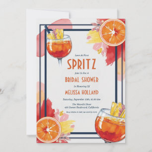 aperol spritz bridal shower invitations