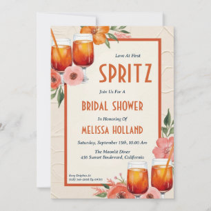 aperol spritz bridal shower invitations