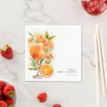 Aperol Spritz Bridal Shower Napkin<br><div class="desc">Love at First Spritz Bridal Shower Napkins</div>