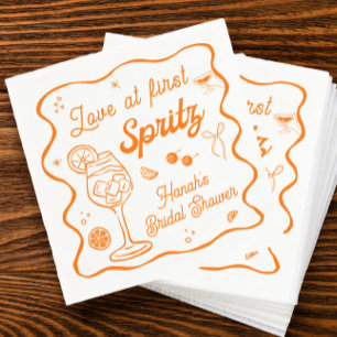 Aperol Spritz Bridal Shower Napkin