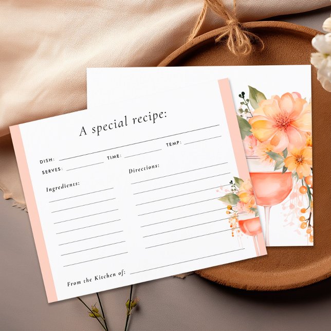 Aperol Spritz Bridal Shower Recipe Card (Creator Uploaded)
