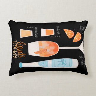 Aperol Spritz Cocktail Decorative Cushion