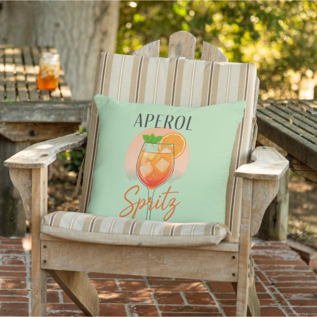 Aperol Spritz Cocktail Design Cushion (Chair)