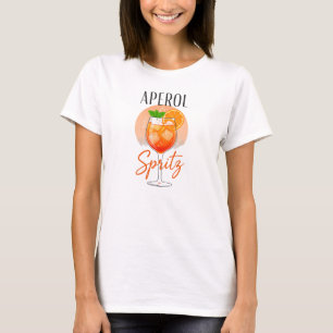Aperol Spritz Cocktail Design T-Shirt