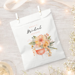 Aperol Spritz Floral Bridal Shower Favour Bags