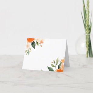 Aperol Spritz Floral Bridal Shower Place Cards