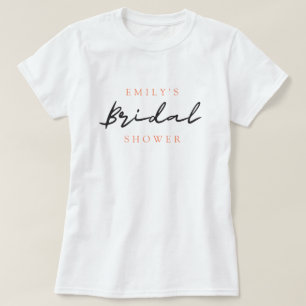 Aperol Spritz Floral Bridal Shower T-Shirt