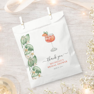 Aperol Spritz Orange Bridal Shower Favour Bags